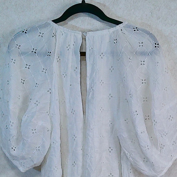 NWT Free People Bop Around Mini Romper,Clean Ivory/White Eyelet,Lining,SzSmall - Picture 6 of 11